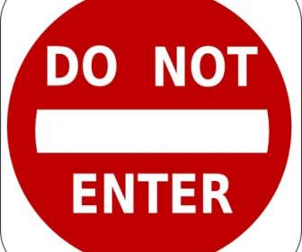 Do Not Enter Sign Clip Art