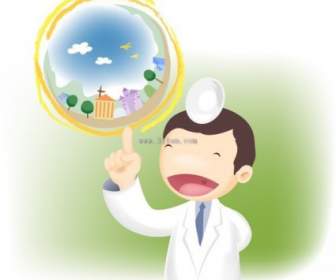 Doctors Cartoon Character Vector