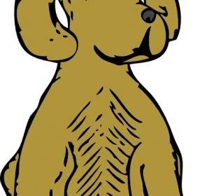 Dog Front View Clip Art