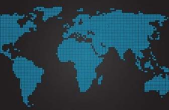 ناقلات خريطة العالم منقط