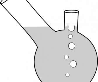 Double Neck Boiling Flask Clip Art