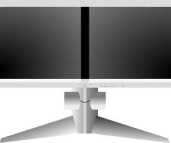 Doublesight Dual Monitor Clip Art