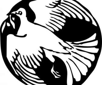 サークル クリップアートの鳩