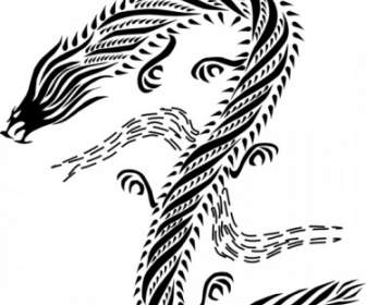 Drachen Chinesische Stil Schwarz Amp Weiß