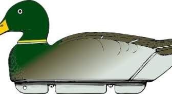 Duck Decoy Side View Clip Art