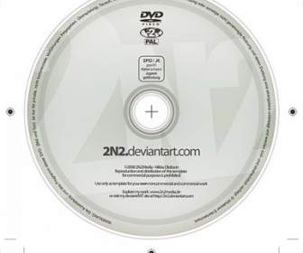 Modello Psd Gratuito Di DVD Etichetta