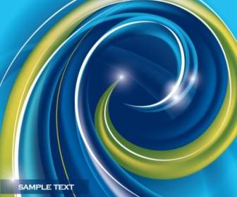 Dynamic Abstract Spiral Pattern Vector