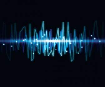 динамический аудио волны вектор