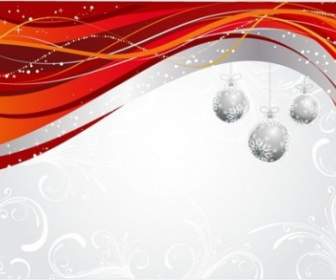 Dynamic Background Christmas Balls Hanging Pattern Vector Graphics