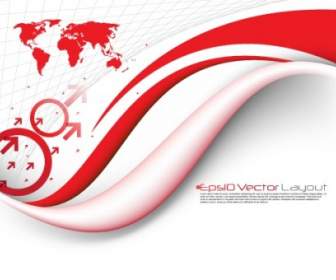 Dynamic Background Flow Line Vector
