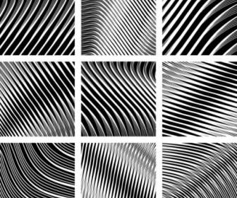 Dynamic Black And White Spiral Pattern Vector