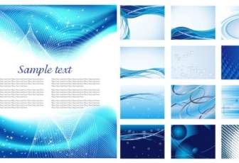Dynamic Blue Background Series Vector