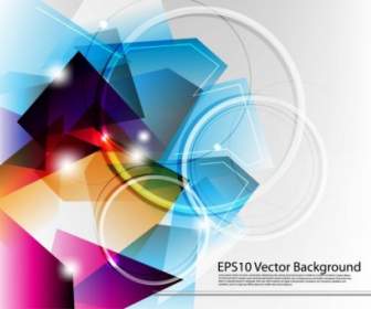 Dynamic Colorful Abstract Elements Vector