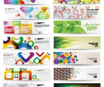 Dynamic Colorful Banner Vector