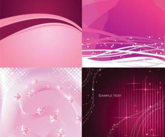 Dynamic Lines Of Pink And Purple Background Vector