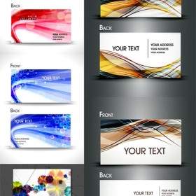 Dynamic Lines Of The Card Background Vector