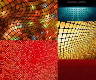 Dynamic Mosaic Background Vector