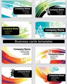 Dynamic Vector Colorful Cards