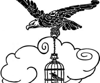 Águila Y Nightingale Clip Art