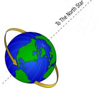 Bumi Dan Bintang Utara Clip Art