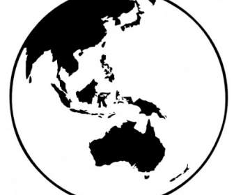 Earth Globe Oceania Clip Art