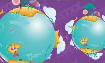 Earth Leisure Vector Illustration Material