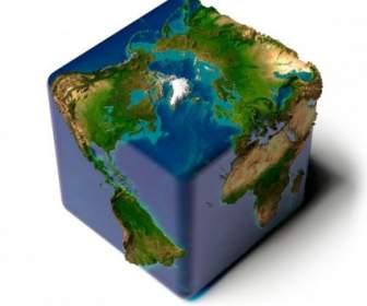 地球極座標高清圖片