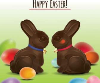Easter Bunnies Illustration Vectorielle