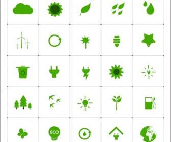 Conjunto De ícones De Eco