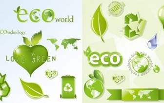 Eco Theme Icon Vector
