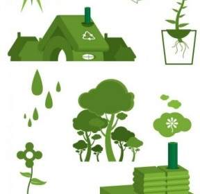 Ökologie Grüne Erde Vektor Speichern Planet Erde Vektor
