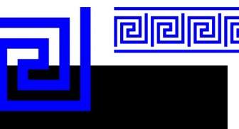 Edge To Edge Turns Greek Key Inverse Meandre With Lines