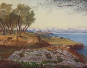 Edward Lear Painting Oil On Canvas