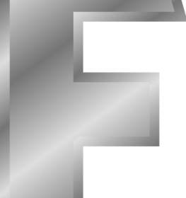 Effet Lettres Image Clipart Alphabet Argent F