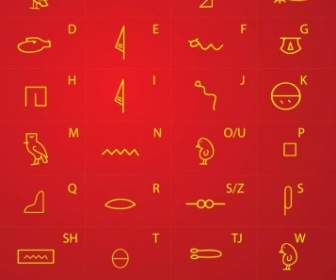 Ägyptische Hieroglyphen Schreiben