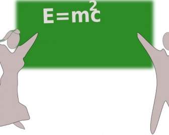 間違った E M2c クリップアート書かれて Einesteins 電子 Mc2