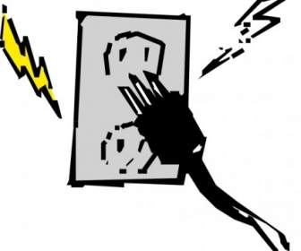 Electrical Outlet And Plug Clip Art