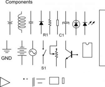 Electronic Components Clip Art