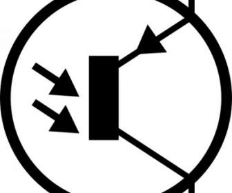 Phototransistor Elektronik Sirkuit Pnp Simbol Clip Art