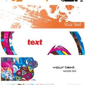Elements Of The Trend Banner Vector