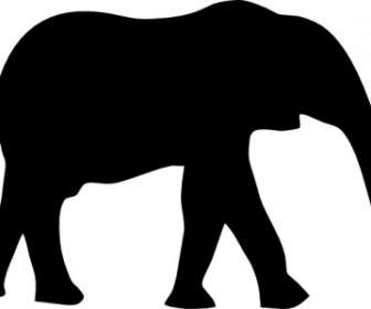 Gajah Silhouet Clip Art