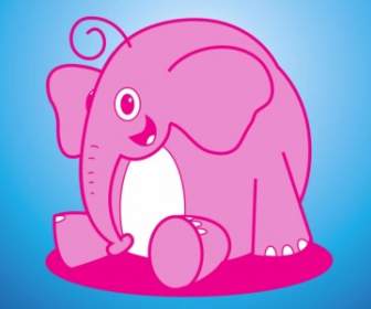 Dibujos Animados De Vector De Elefante
