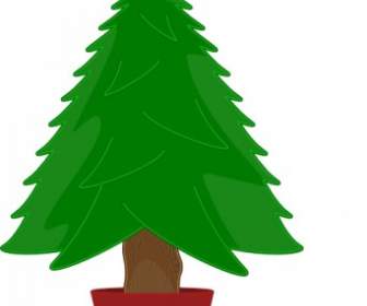 Elkbuntu 光沢のあるクリスマス ツリーのクリップアート