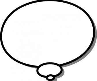 Ellipses Callout Thought Thinking Clip Art