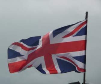 English Flag In The Wind