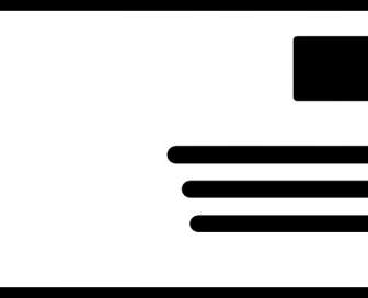 Umschlag Adressiert Stempel Symbol ClipArt