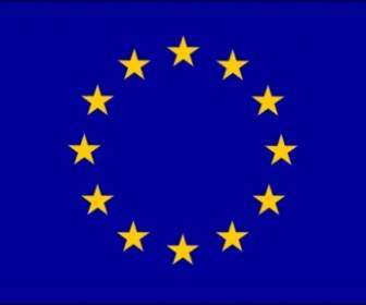 歐盟旗幟的剪貼畫