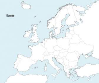 Vetor Mapa De Europa