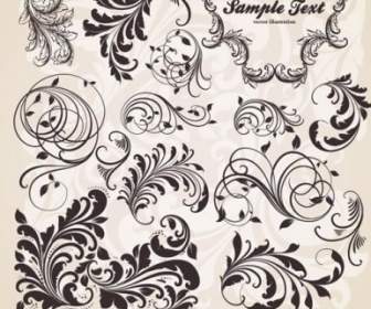 European Classic Lace Pattern Vector