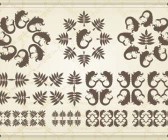 歐洲古典花紋向量